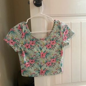 H&M floral crop top
